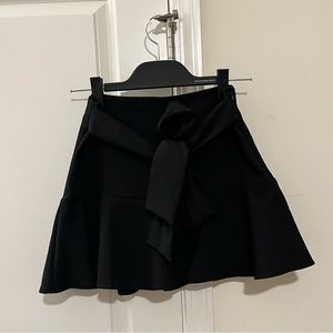Zara Black Bow Mini Skirt